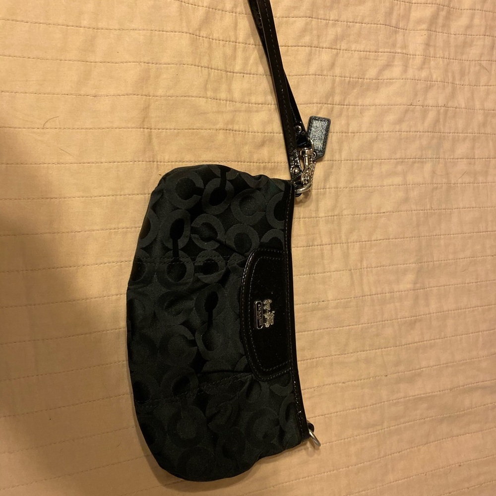 Black Coach wristlet